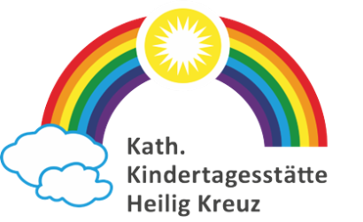 Logo mit Regenbogen der Kita Heilig-Kreuz (c) Kita Hl. Kreuz Logo mit Regenbogen der Kita Heilig-Kreuz